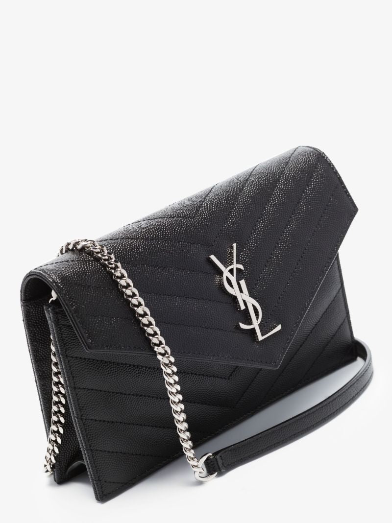 Black Monogram MatelassÃ_x0083_Â© Leather Chain Wallet