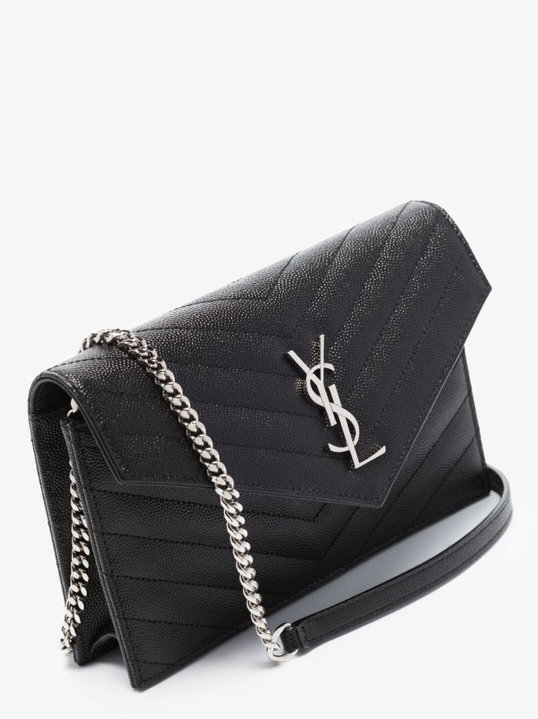 Black Monogram MatelassÃ_x0083_Â© Leather Chain Wallet