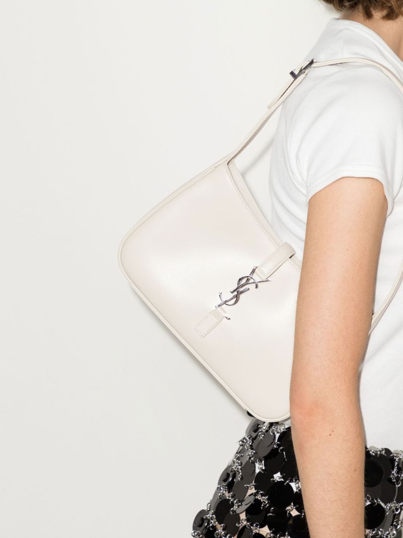 White Le 5 Ã_x0083_â_x0082_¬ 7 Leather Shoulder Bag