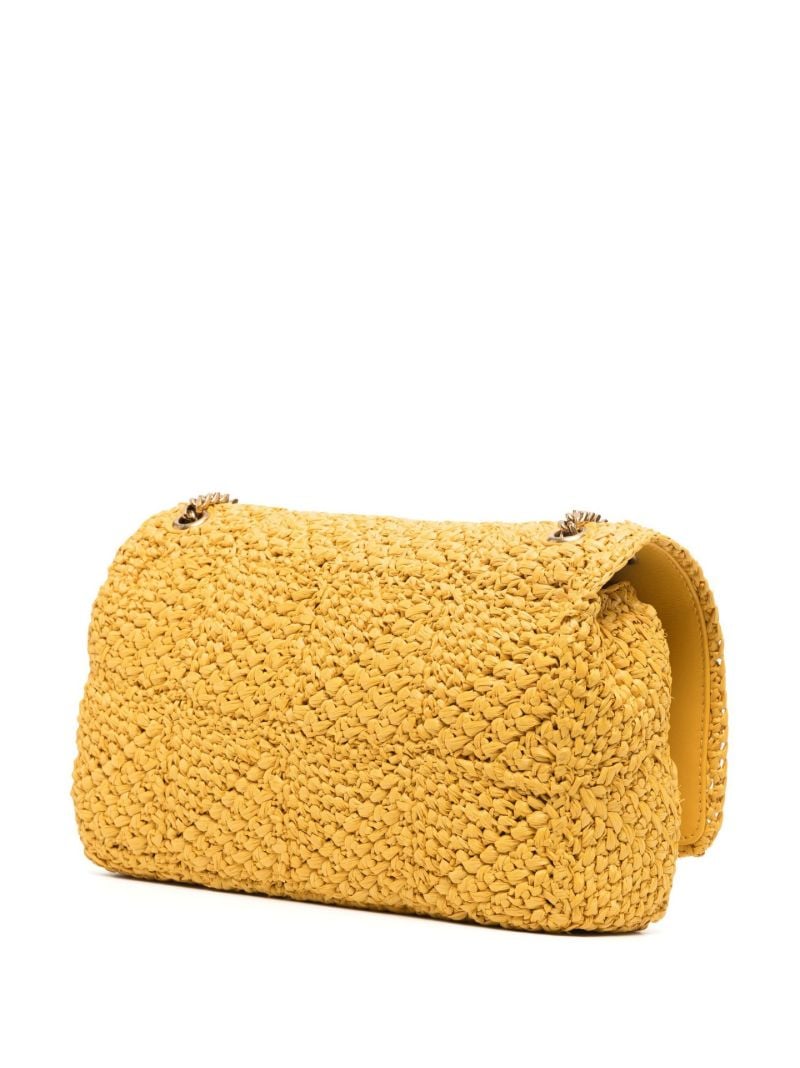 Yellow Jamie Raffia Shoulder Bag
