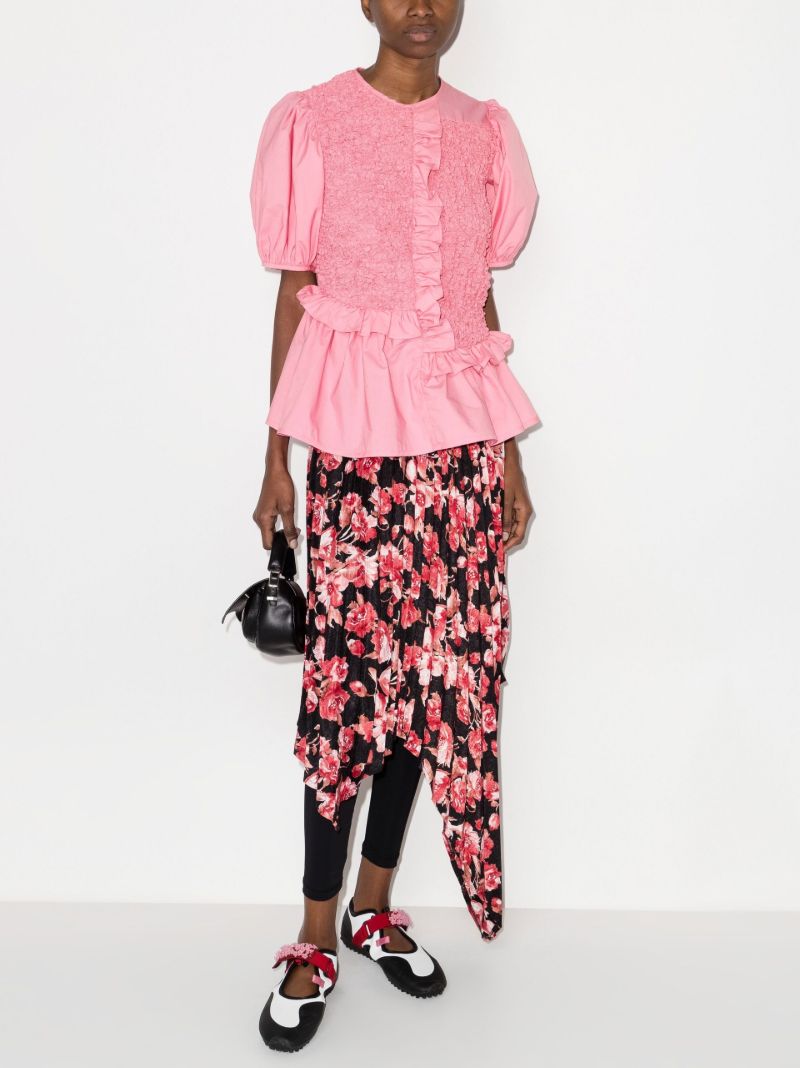 Carrie Ruffled Cotton Blouse