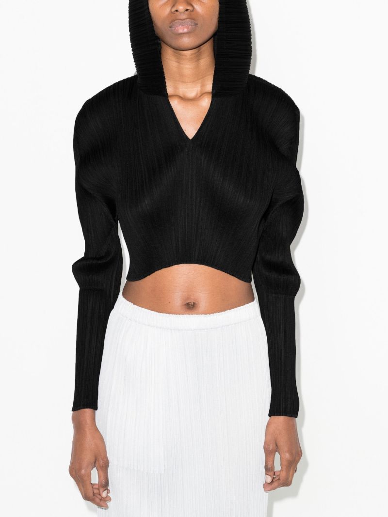 Monthly Colors April Cropped PlissÃ_x0083_Â© Hoodie