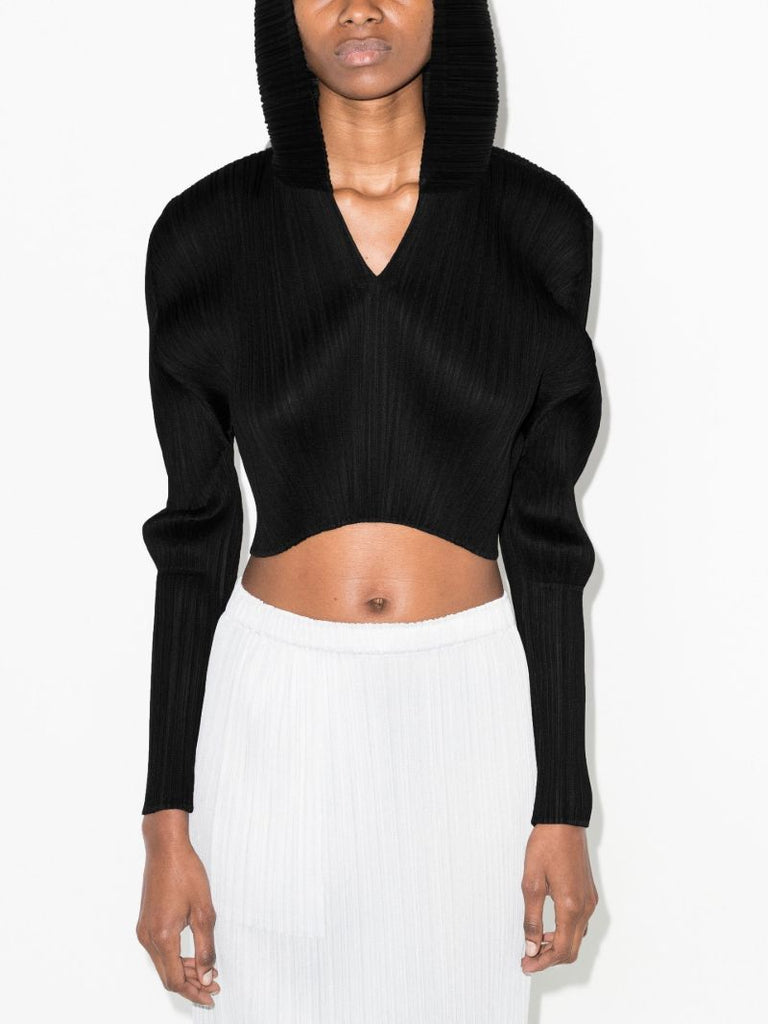 Monthly Colors April Cropped PlissÃ_x0083_Â© Hoodie