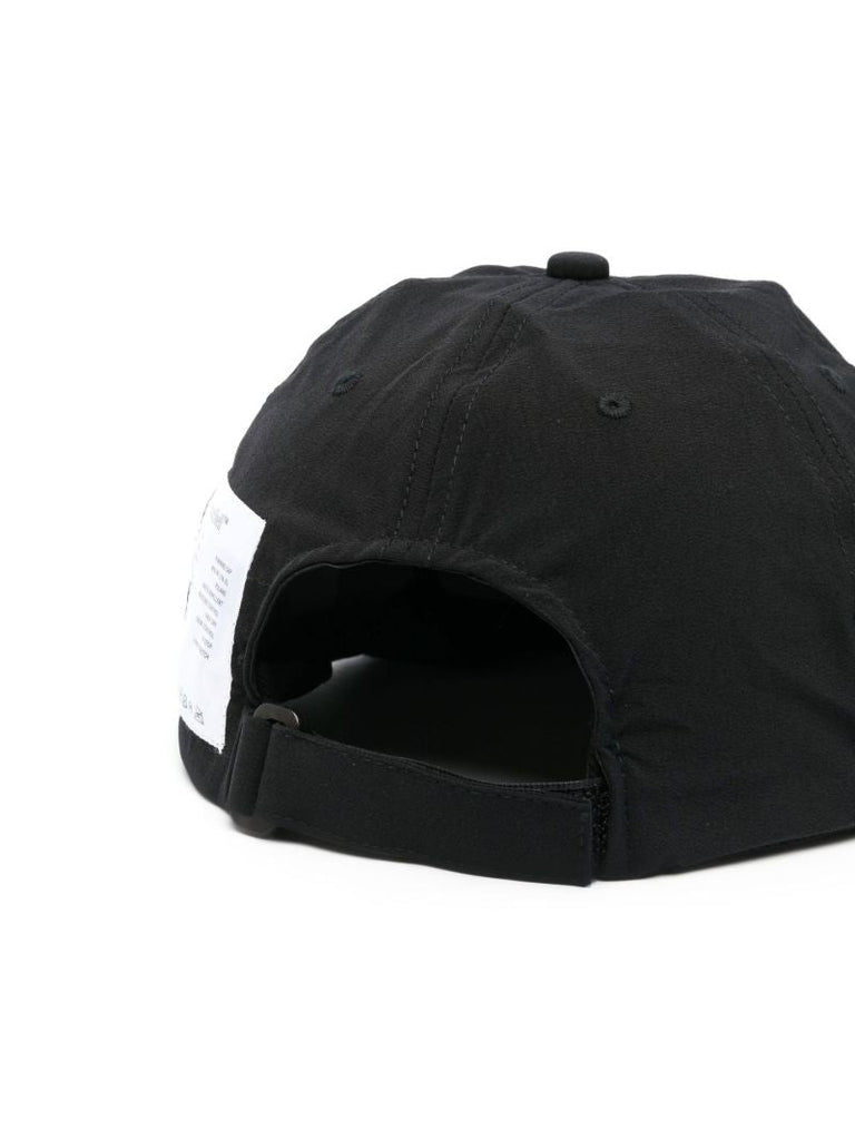 Black Slogan Running Cap