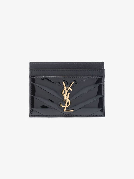 Black Monogram Patent Leather Cardholder
