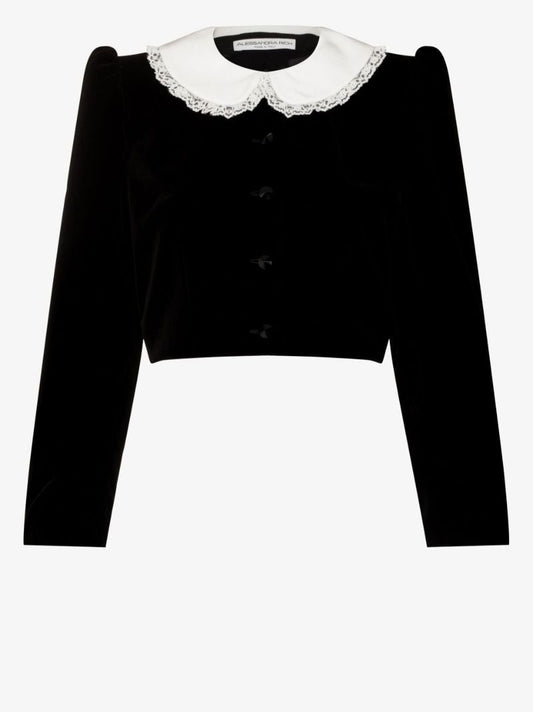 Velvet Cropped Jacket