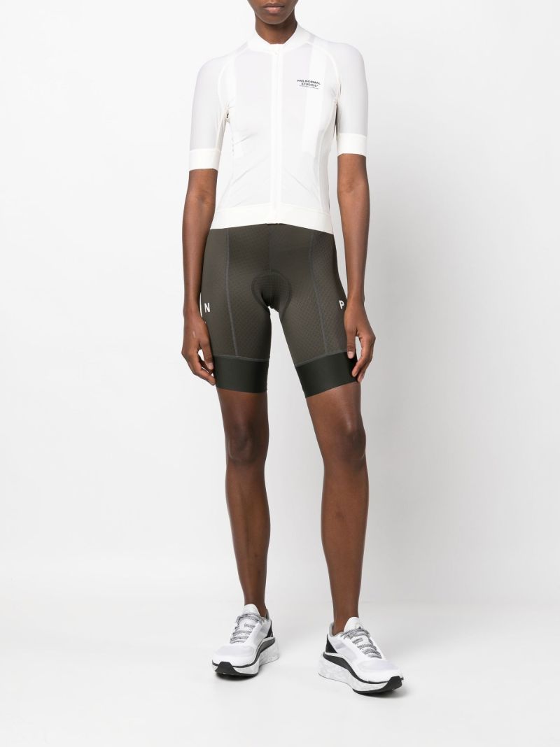 White Mechanism Cycling Jersey Top