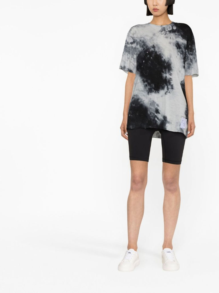 Black Tie Dye Cloud Merino Running T-shirt