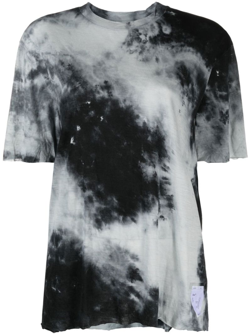 Black Tie Dye Cloud Merino Running T-shirt