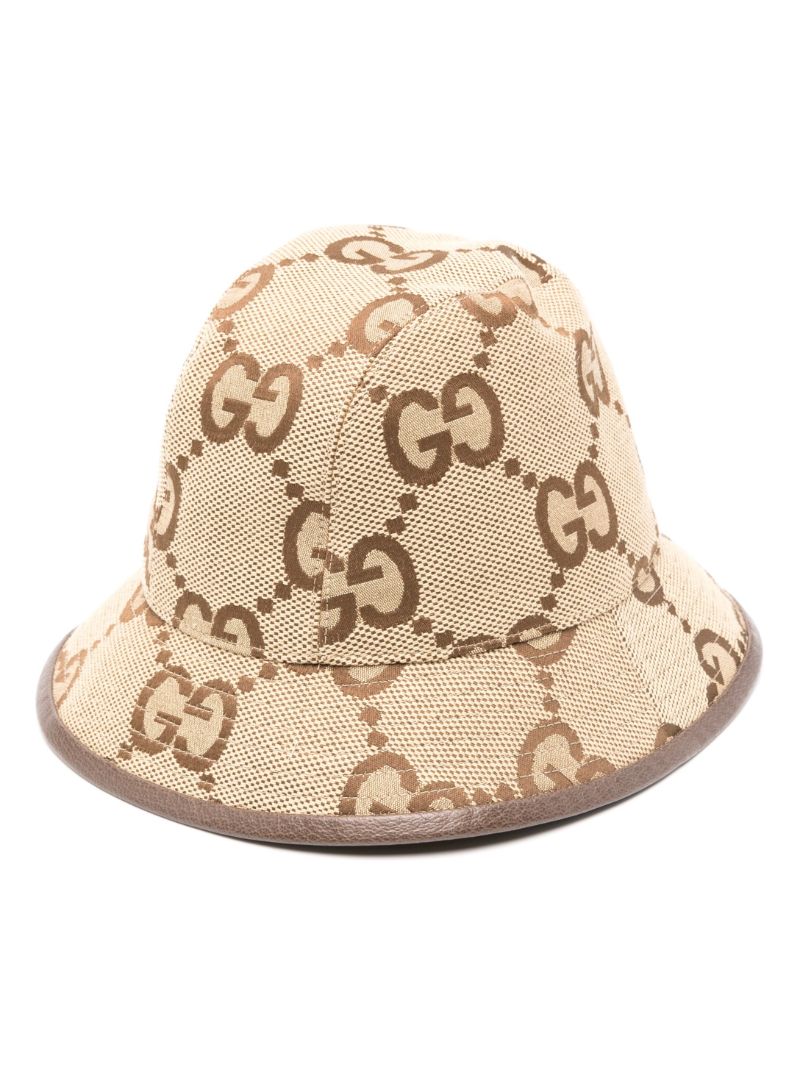 Neutral Gg Supreme Canvas Bucket Hat