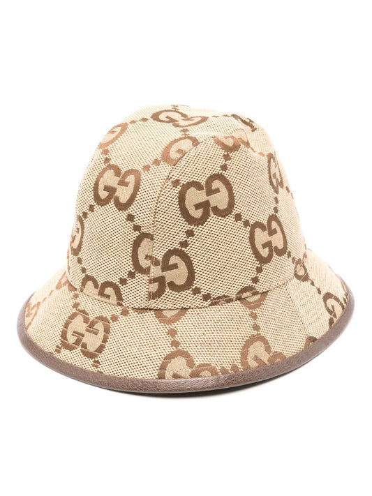 Neutral Gg Supreme Canvas Bucket Hat