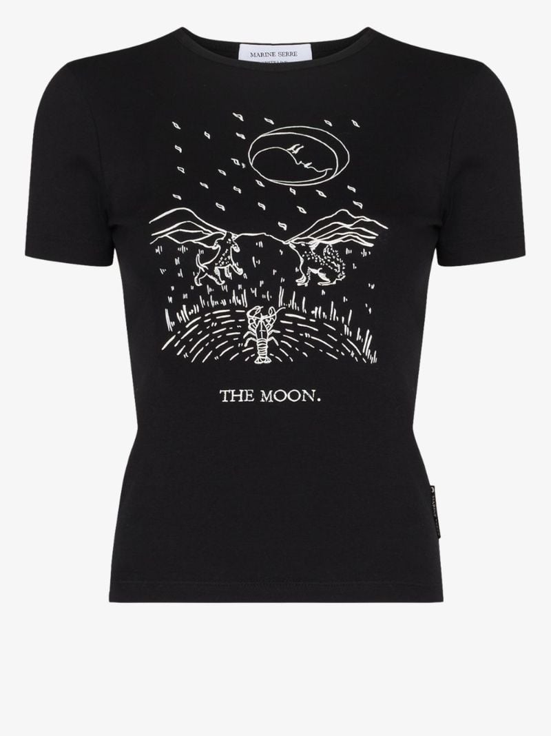Moon Card Cotton T-shirt