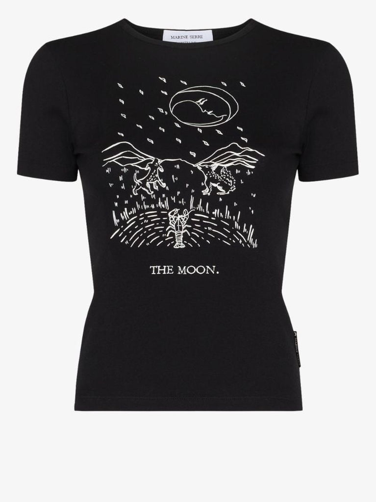 Moon Card Cotton T-shirt