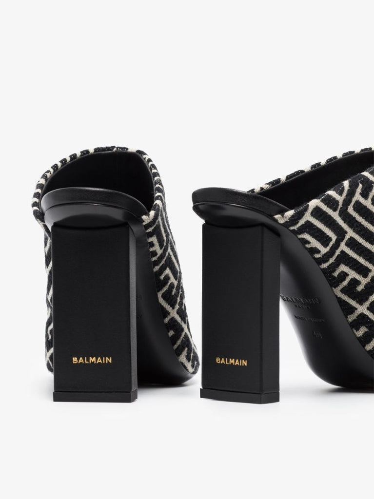 Black Ulla 95 Monogram Mules