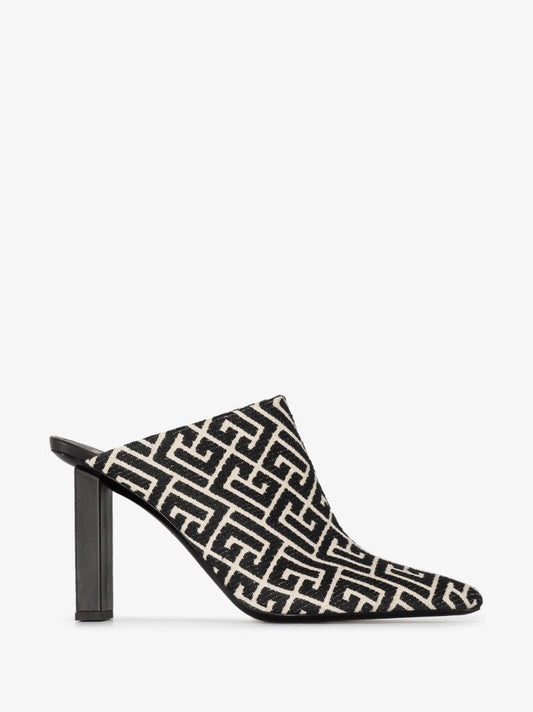 Black Ulla 95 Monogram Mules
