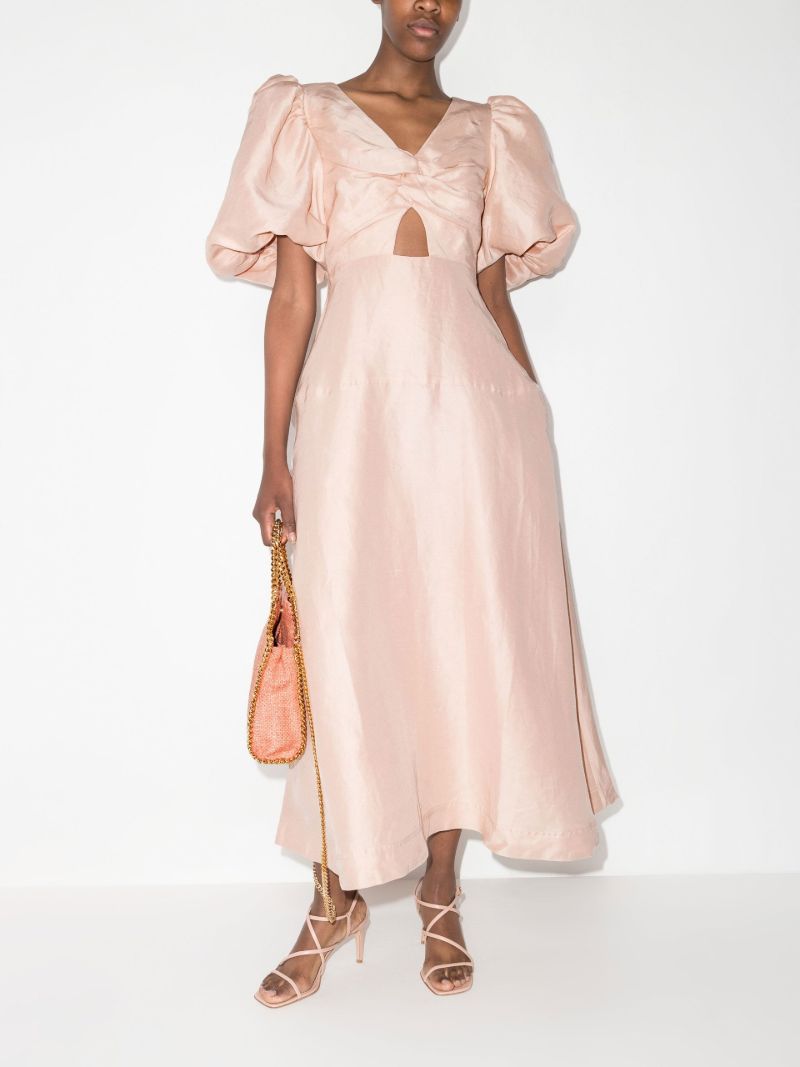 Dusk Knot Front Midi Dress