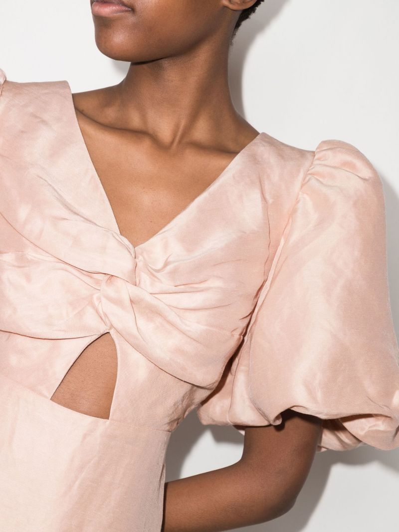 Dusk Knot Front Midi Dress