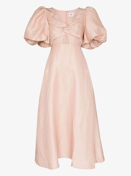 Dusk Knot Front Midi Dress