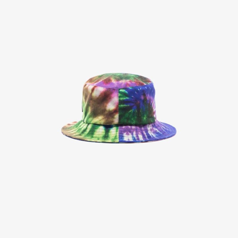 Multicoloured Tie-dye Canvas Bucket Hat