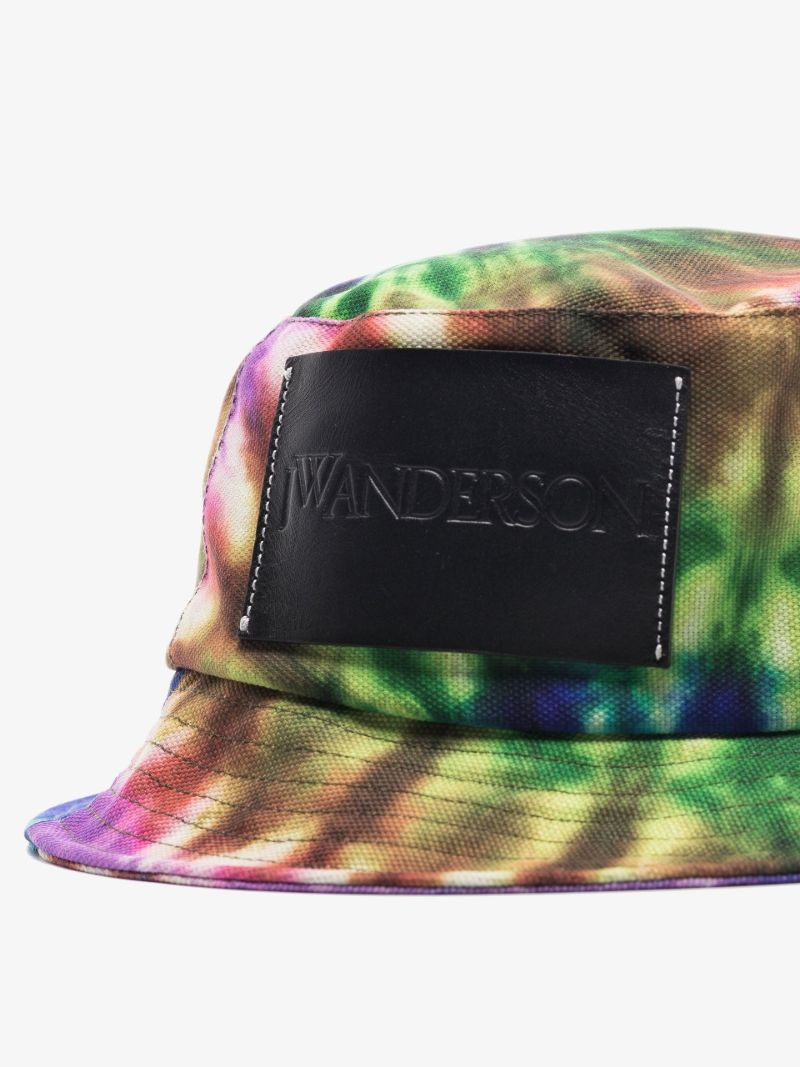 Multicoloured Tie-dye Canvas Bucket Hat