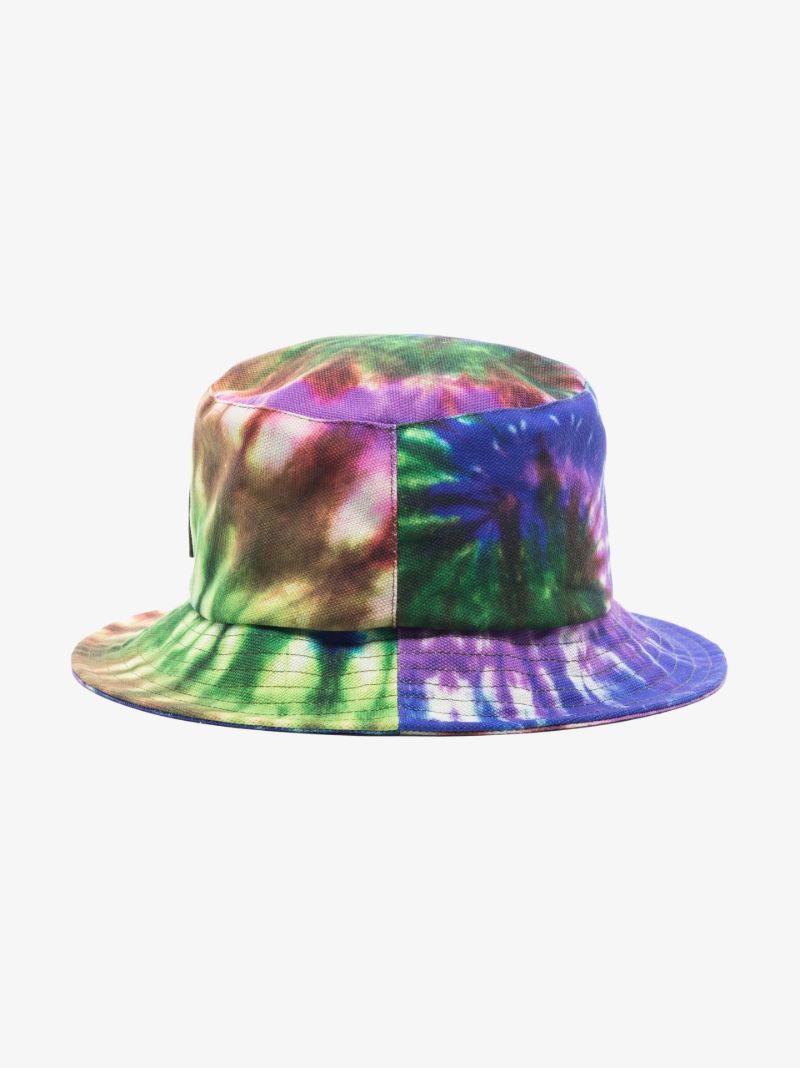 Multicoloured Tie-dye Canvas Bucket Hat