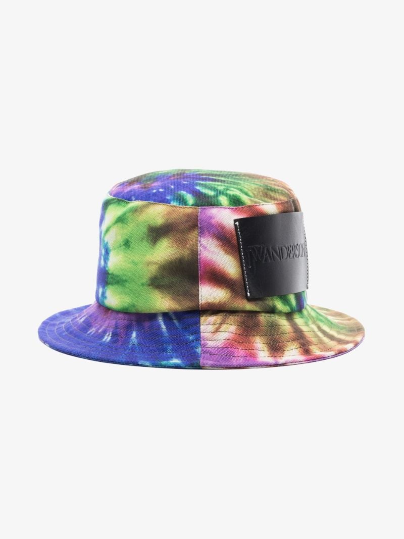 Multicoloured Tie-dye Canvas Bucket Hat