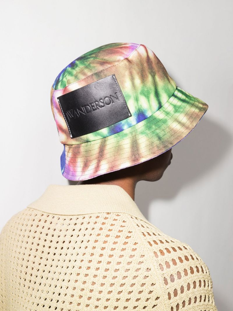 Multicoloured Tie-dye Canvas Bucket Hat