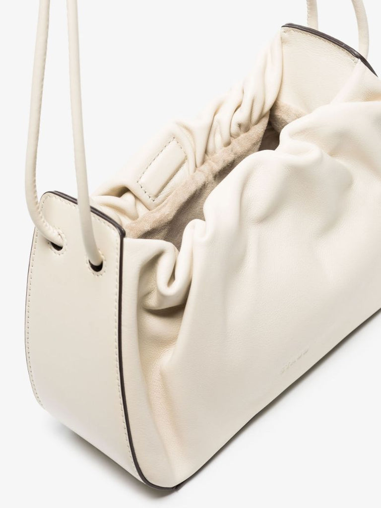Neutral Kiki Leather Shoulder Bag