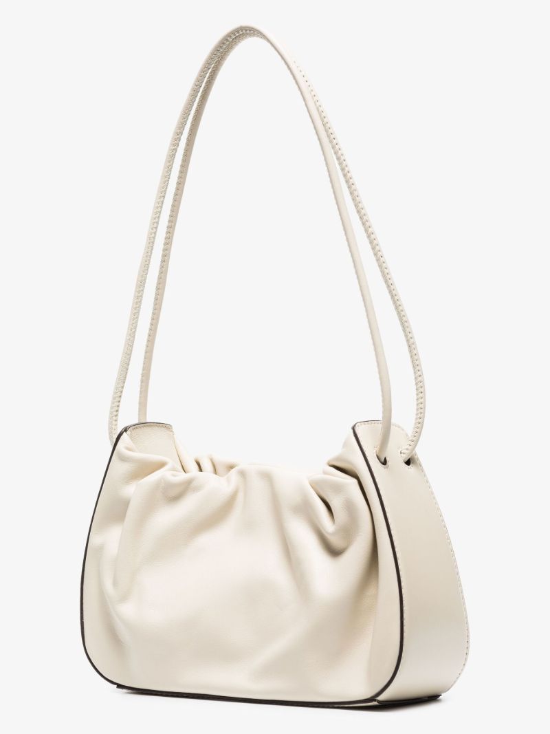 Neutral Kiki Leather Shoulder Bag