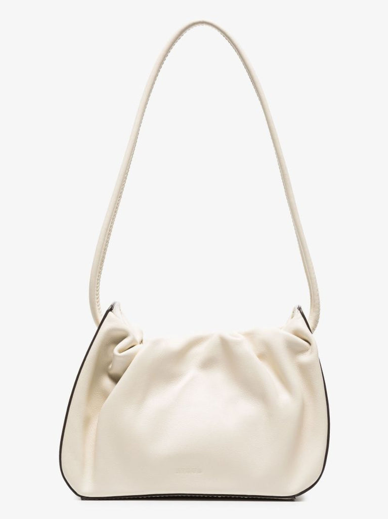 Neutral Kiki Leather Shoulder Bag