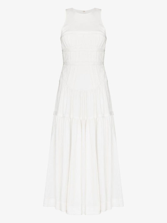 Tidal Corset Sleeveless Midi Dress