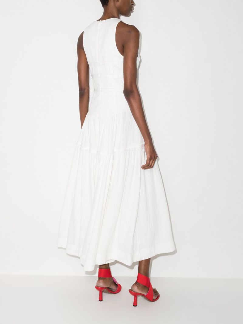 Tidal Corset Sleeveless Midi Dress
