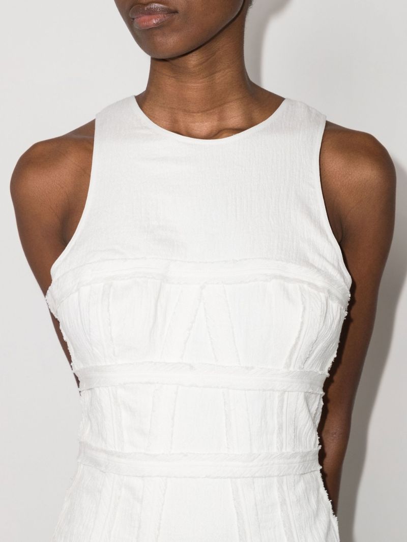 Tidal Corset Sleeveless Midi Dress