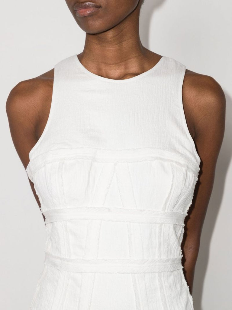 Tidal Corset Sleeveless Midi Dress