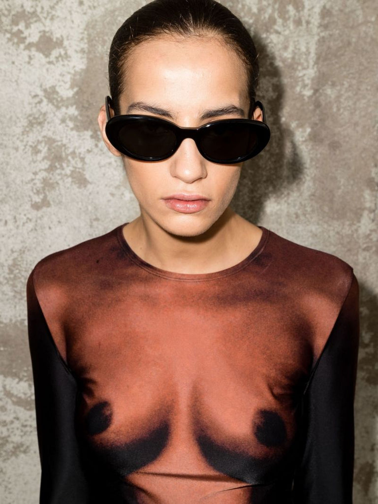 Black Le 01 Cat Eye Sunglasses
