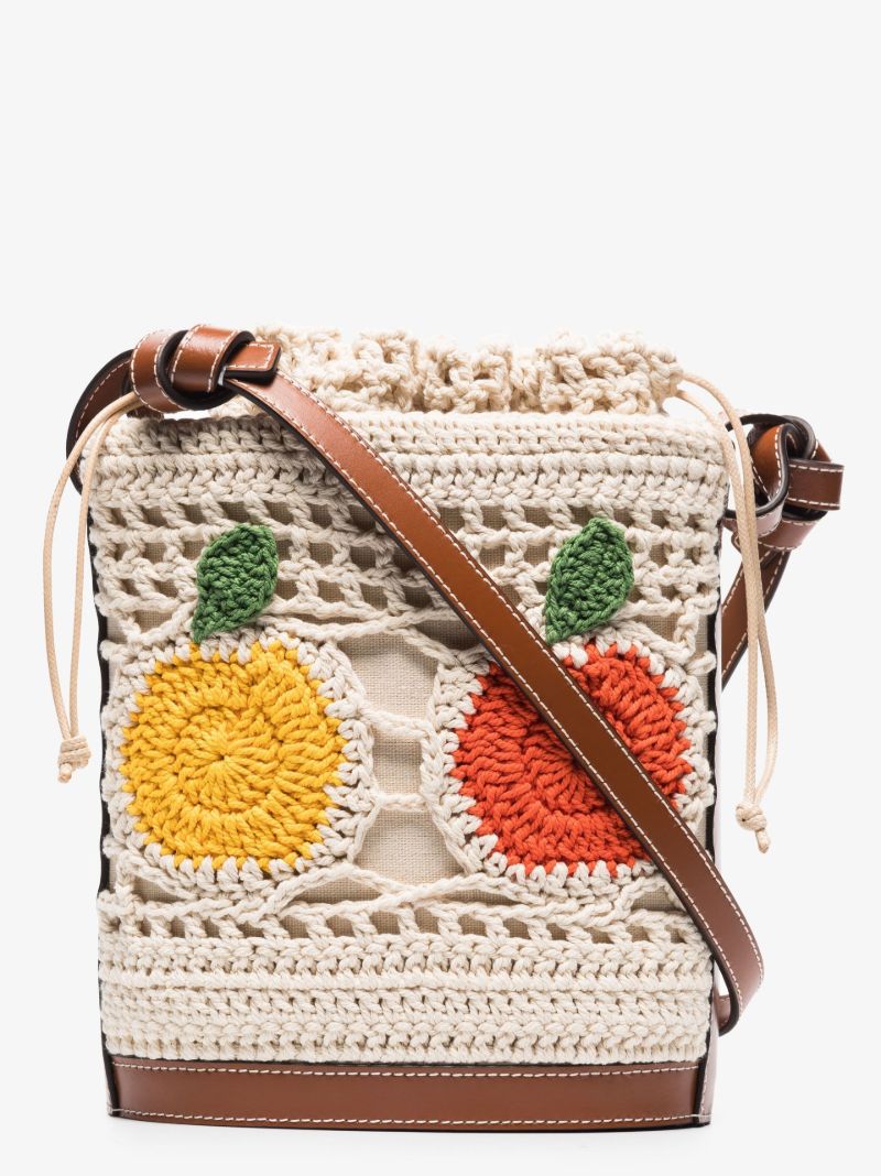 Neutral  Anita Crochet Bucket Bag