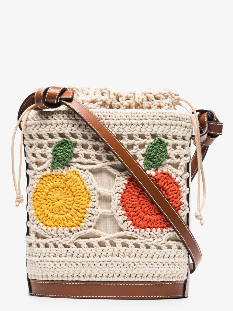 Neutral  Anita Crochet Bucket Bag