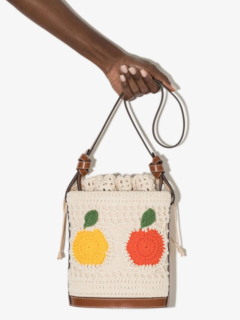 Neutral  Anita Crochet Bucket Bag