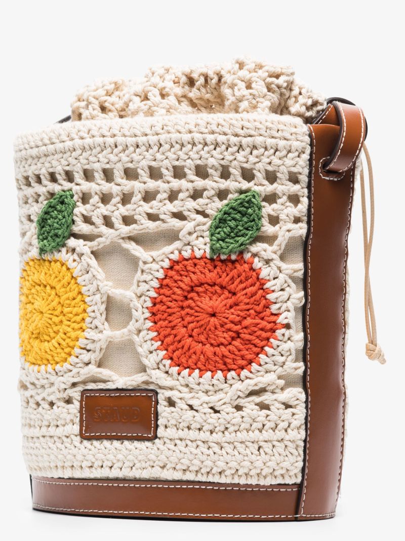 Neutral  Anita Crochet Bucket Bag
