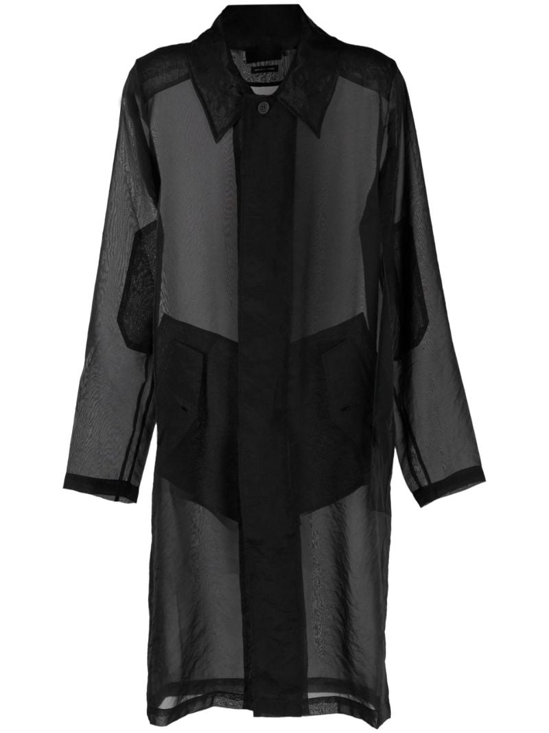 Black Yara Sheer Coat