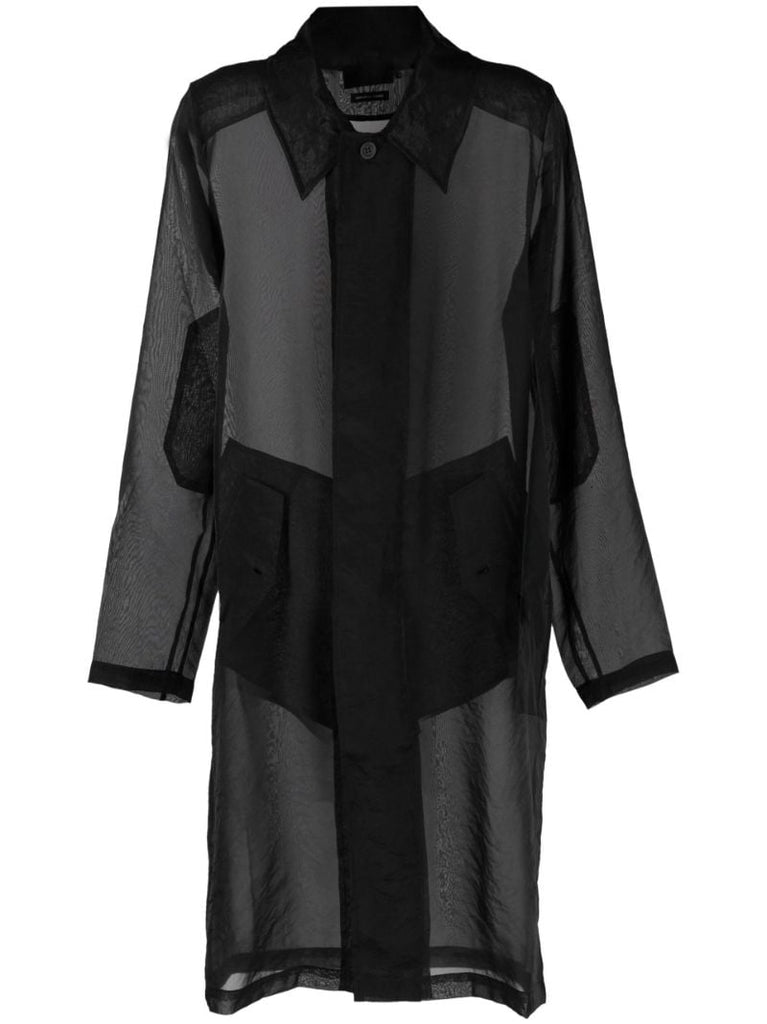 Black Yara Sheer Coat