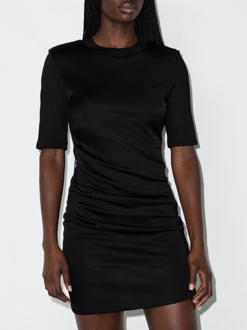 Black Dionira Fitted Mini Dress