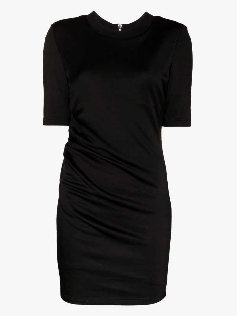 Black Dionira Fitted Mini Dress