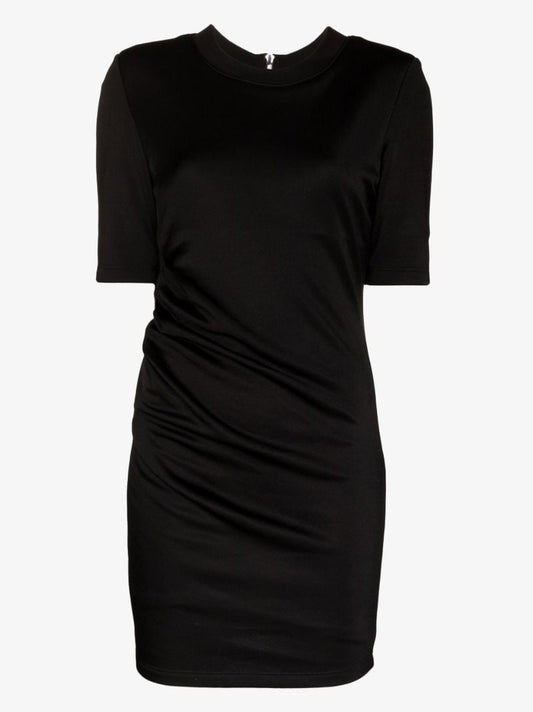 Black Dionira Fitted Mini Dress