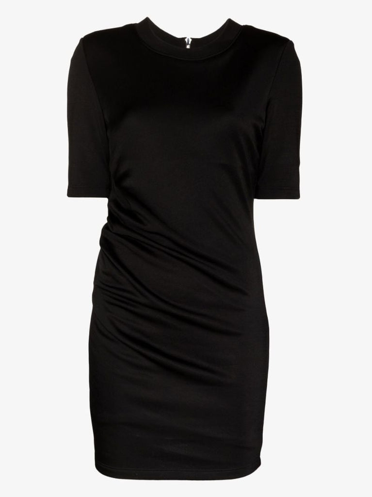 Black Dionira Fitted Mini Dress