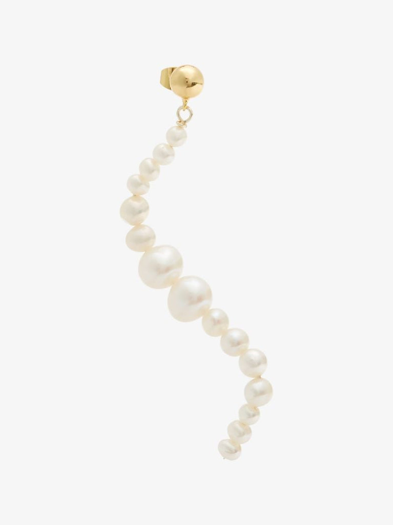 White Netta Pearl Earring