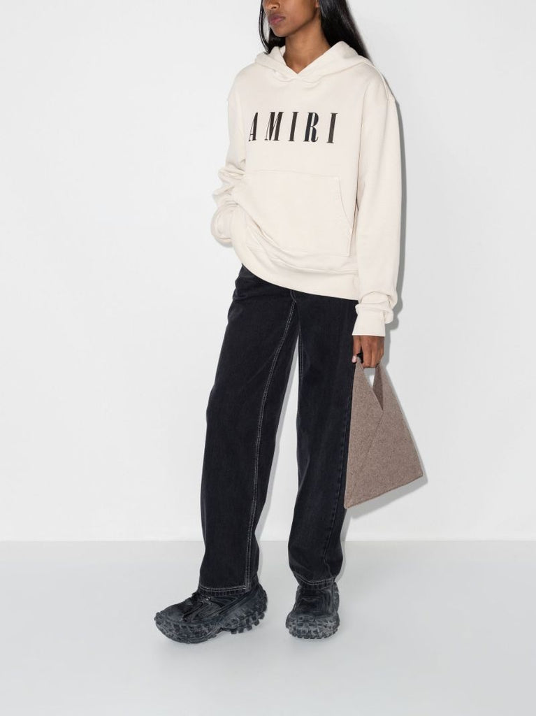 Neutral Logo Cotton Hoodie