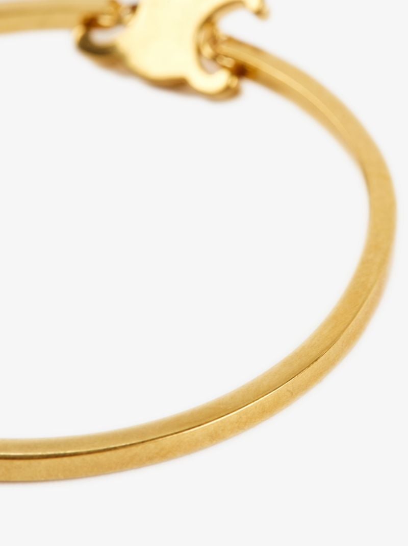 Gold-plated Triomphe Logo Charm Bracelet