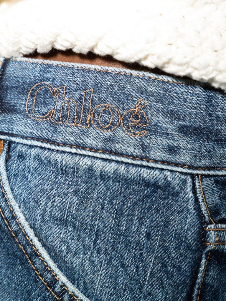 Blue Kadovar High-rise Cotton Denim Shorts