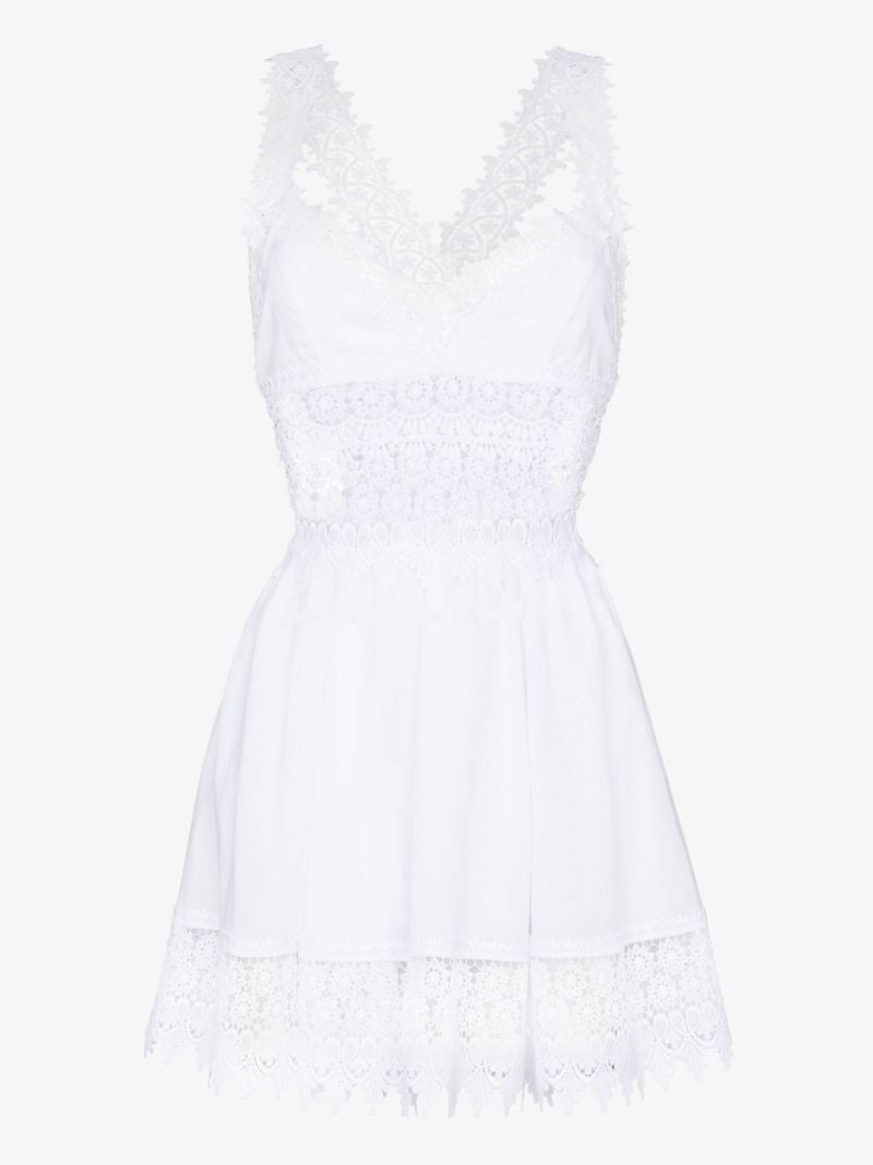 Marilyn Lace Trim Mini Dress